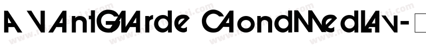 AvantGarde CondMediu字体转换